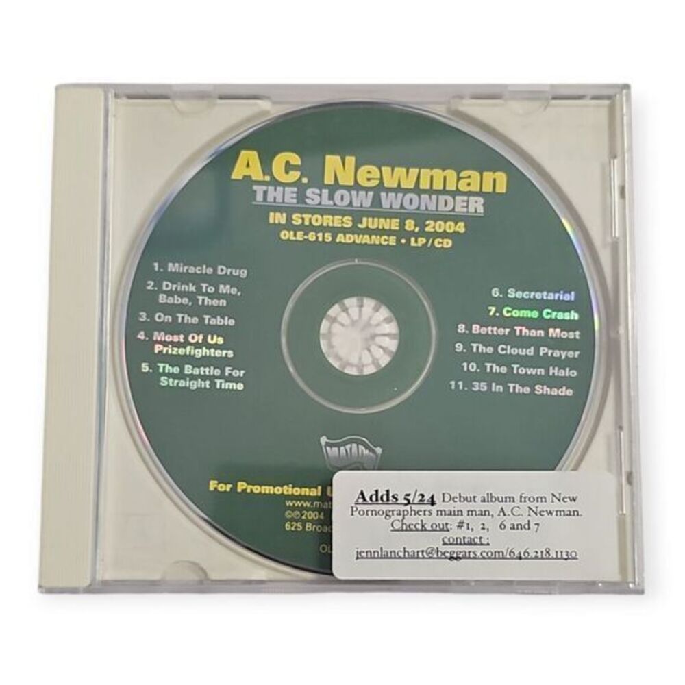 A.C. Newman – The Slow Wonder [2004 Promotional CD]‎